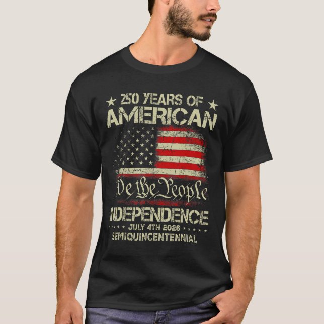 T-shirt American 250th Anniversary Celebration 250 Years U (Devant)