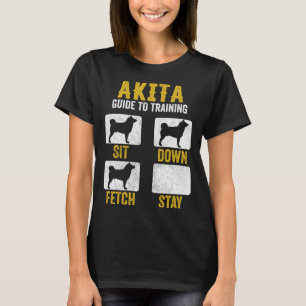 T-shirt American Akita Guide De Formation Chien Maman Papa