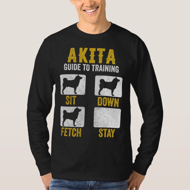 T-shirt American Akita Guide To Training  Dog Mom Dad (Devant)
