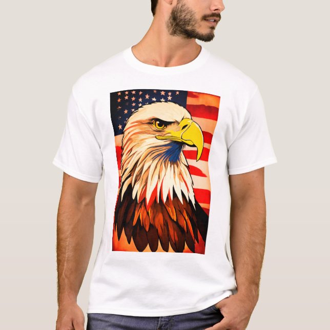 T-shirt "American Angry - Bold Logo Graphic T-Shirt" (Devant)