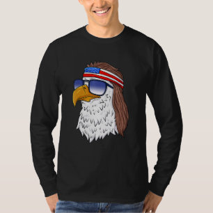 T-shirt American Bald Eagle Mullet 4 juillet Usa Patrio