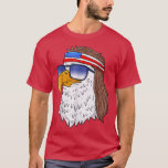 T-shirt American Bald Eagle Mullet 4th Of July Funny USA P<br><div class="desc">American Bald Eagle Mullet 4th Of July Funny USA Patriotic  .</div>