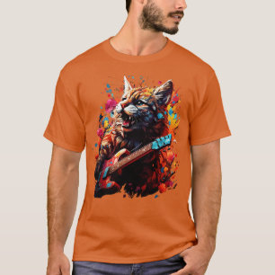T-shirt American Bobcat Jouer de la guitare
