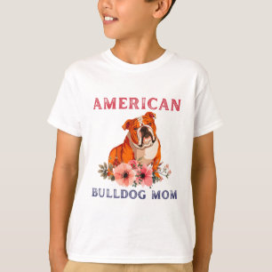 T-shirt American Bulldog Mom Bulldog Lover Chien Maman