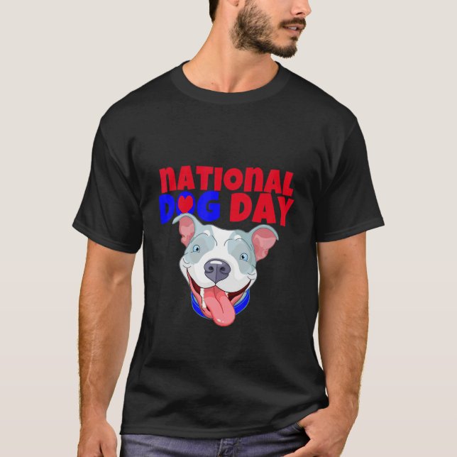 T-shirt American Bully Dog National Dog Day (Devant)