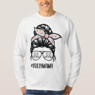 T-shirt American Bully Maman, lunettes de cheveux à brique