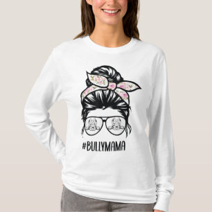 T-shirt American Bully Maman, lunettes de cheveux à brique