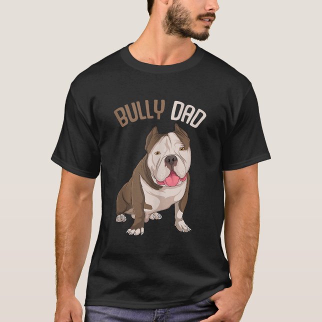 T-shirt American Bully Papa Chiens Papa Hommes Débardeur (Devant)