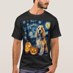 T-shirt American Cocker Spaniel Chien Mignon Halloween Jac