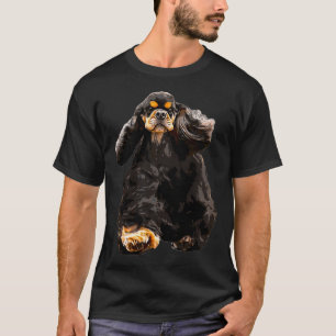 T-shirt American Cocker Spaniel - Noir et Tan D étonnant