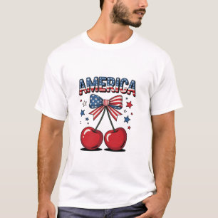 T-shirt American Coquette Bow Cherche esthétique USA Drape