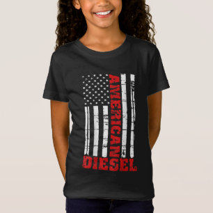 T-Shirt American Diesel Flag Truck Turbo Brothers