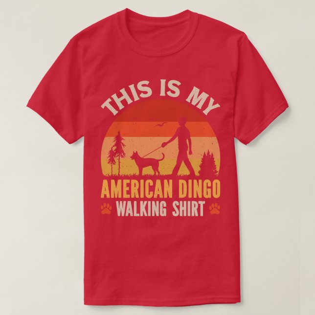 T-shirt American Dingo Walking (Design devant)