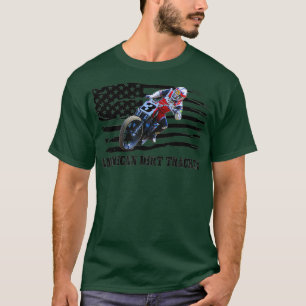 T-shirt American Dirt Tracker Flat Track Racer Dirt Men