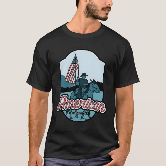 T-shirt American Discovery Trail - équitation (Devant)