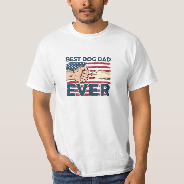 T-shirt American Dog Dad (Devant)