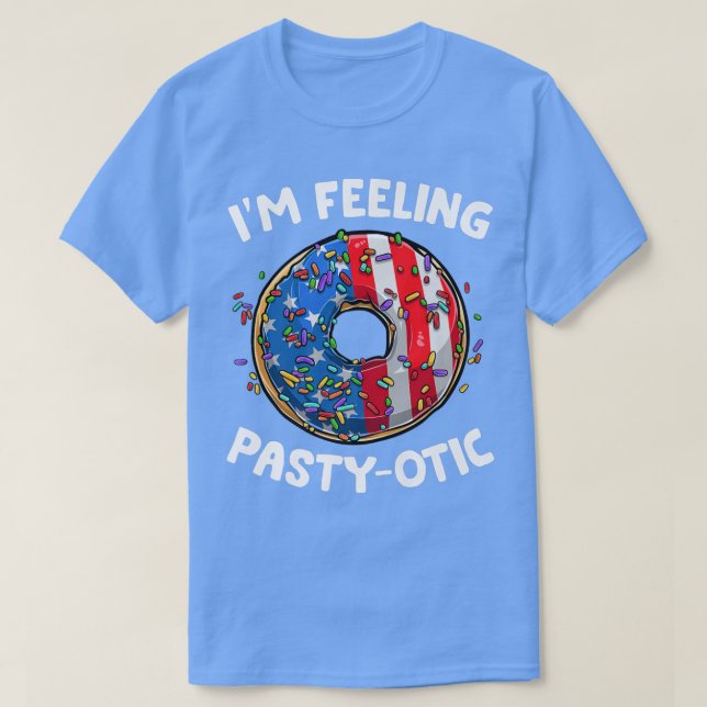 T-shirt American Donut Lover Baking Pastry 4th Of July Cut (Design devant)