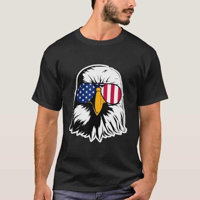 T-shirt American Eagle Cool Visor Célébration de l'Indépen (Devant)