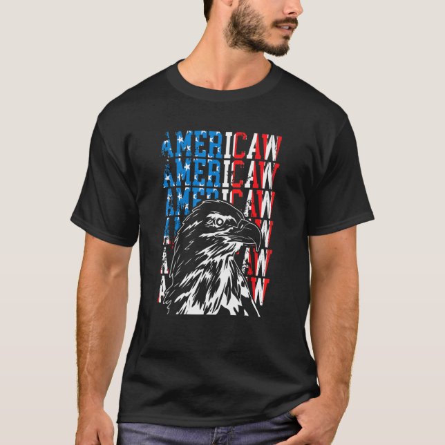 T-shirt American Eagle Drapeau Américain Bandana Patriotiq (Devant)
