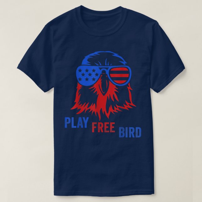 T-shirt American Eagle jouer oiseau libre  (Design devant)