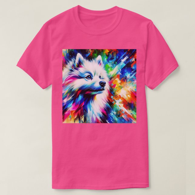 T-shirt American Eskimo Dog Art (Design devant)