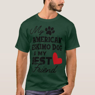 T-shirt American Eskimo dog Mon American eskimo dog est mo