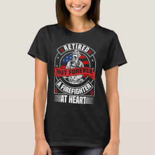 T-shirt American Firefighter Retirement US Flag Retirez Fi