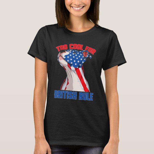T-shirt American Flag 4th Of July To Cool For British Rule (Devant)