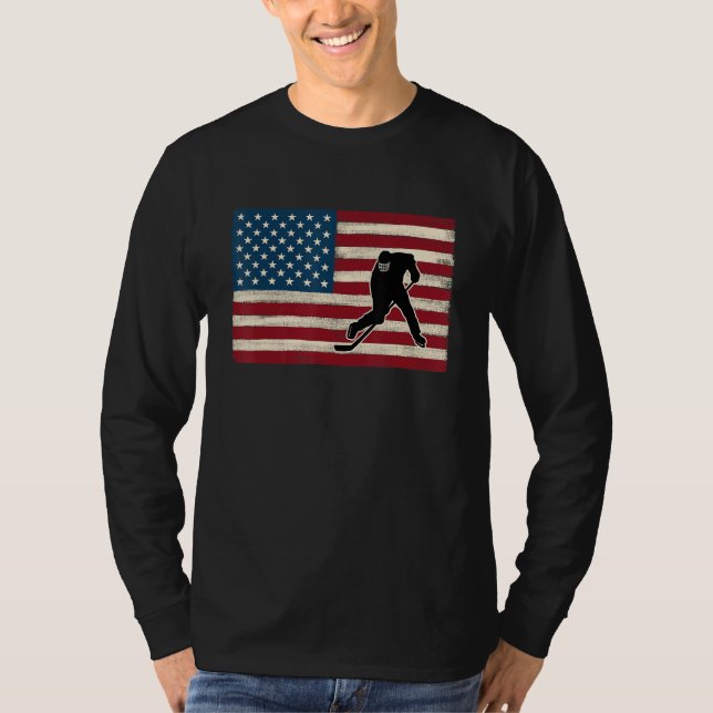 T-shirt American flag 4th of July USA Patriotic Field Ice  (Devant)