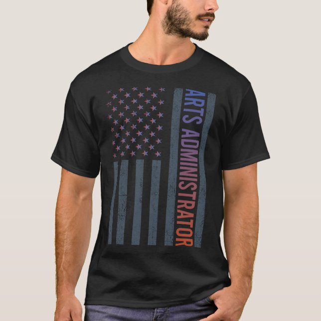T-shirt American Flag - Administrateur artistique (Devant)