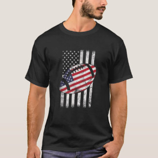 T-shirt American Flag America Football