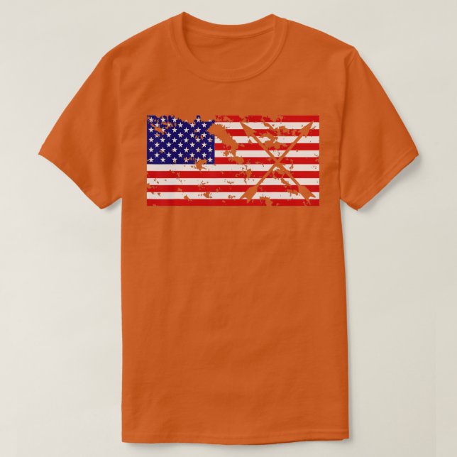 T-shirt American Flag Archery Archery Team Gift  (Design devant)