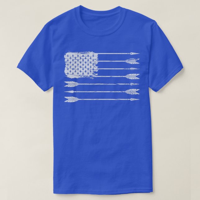 T-shirt American Flag Arrow Archerie Bowhunting Cadeaux Ar (Design devant)