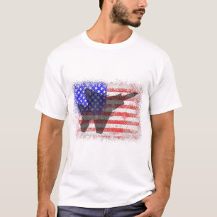 T-shirt American Flag Avion Patriotique Air Force Pl