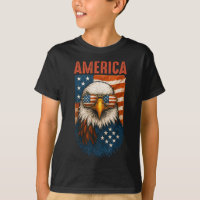 American Flag Bald Eagle Patriotique 4 juillet Éta