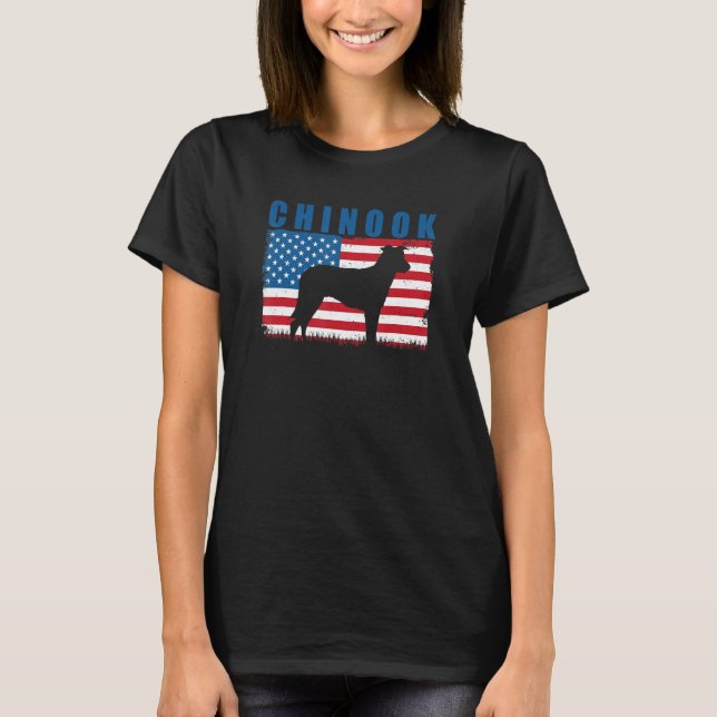 T-shirt American Flag Chinook (Devant)