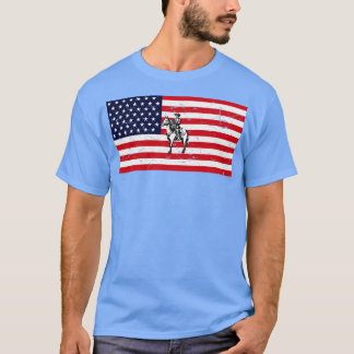 T-shirt American Flag Cowboy