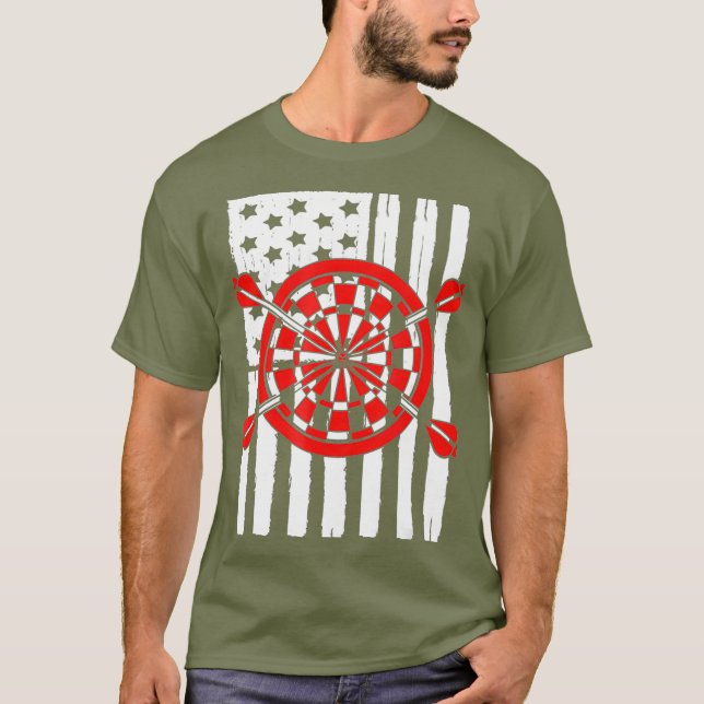 T-shirt American Flag Dart Lover Thème Graphisme (Devant)