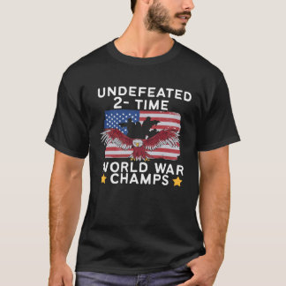 T-shirt American Flag Eagle World Champs