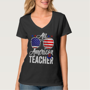 T-shirt American Flag Enseignant 4 juillet Patriotes Homme