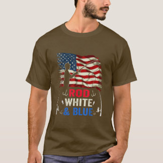 T-shirt American Flag Fishing 4th Of July Fisherman Patrio
