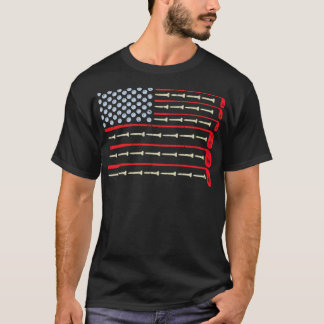 T-shirt American Flag Golf bouteilles en eau