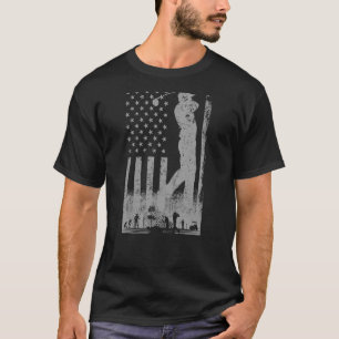 T-shirt American Flag Golf Club USA 4 juillet Pour Hommes