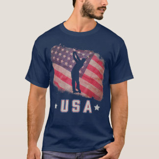 T-shirt American Flag Golf Team Stars and Stripes
