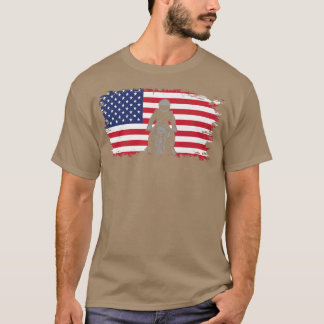 T-shirt American Flag Motorcycle Appareils - Biker Motorcy