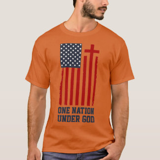 T-shirt American Flag One Nation Under God