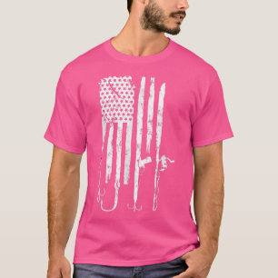 T-shirt American Flag Patriotic Fishing Fourth Of July84