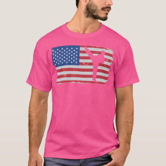 T-shirt American Flag Patriotique American Martial Arts Ka