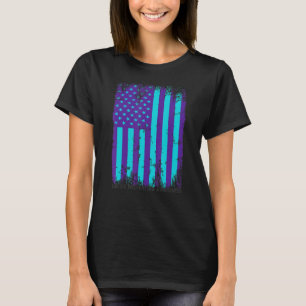 T-shirt American Flag Ribbon Sensibilisation au suicide gu