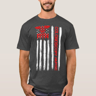 T-shirt American Flag RN Colonoscopy Nurse GI Premium